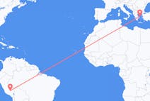 Flights from Cusco, Peru to Skyros, Greece