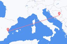 Flights from Valencia to Sarajevo