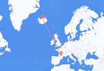 Flüge von Akureyri, Island nach Toulouse, Frankreich