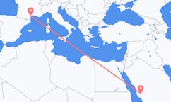 出发地 沙特阿拉伯出发地 Ta 如果目的地 法国Aspiran的航班
