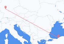 Flyreiser fra Zonguldak, Tyrkia til Frankfurt, Tyskland