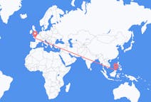 Flights from Sandakan, Malaysia to Nantes, France