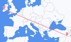 Flyg från Şırnak, Turkiet till Shannon, Irland