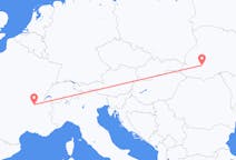 Fly fra Ivano-Frankivsk til Lyon
