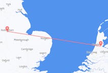 Flyg från Nottingham, England till Amsterdam, Nederländerna