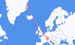 Flights from Ittoqqortoormiit, Greenland to Milan, Italy