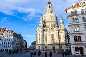 Visita guiada pública à cidade velha, incluindo uma visita ao interior da Frauenkirche