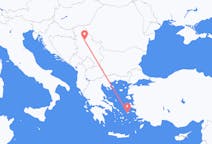 Loty z Ikaria, Grecja z Belgrad, Serbia
