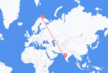 Flyrejser fra Hubli-Dharwad, Indien til Ivalo, Finland