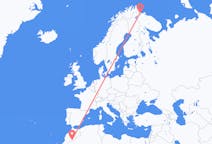 Flüge von Zagora, nach Kirkenes