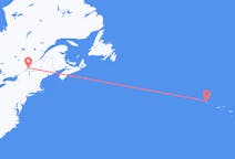 Flyrejser fra Montreal til Corvo Island