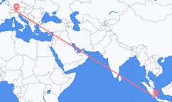 Flyreiser fra Bandar Lampung, Indonesia til Bolzano, Italia