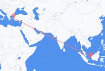Flüge von Pontianak, Indonesien nach Izmir, die Türkei