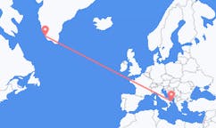 Flyrejser fra Brindisi, Italien til Paamiut, Grønland