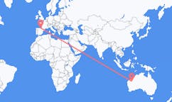 Flyg från Newman, Australien till Bilbao, Spanien