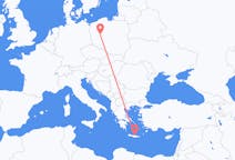 Flights from Poznań in Poland to Heraklion in Greece