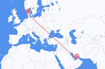 Flights from Abu Dhabi to Billund
