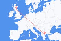 Flights from Thessaloniki in Greece to Edinburgh in Scotland