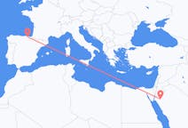 Flyreiser fra Tabuk, Saudi-Arabia til Bilbao, Spania