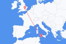 Flyrejser fra Pantelleria, Italien til London, England