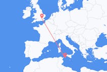 Flyrejser fra Pantelleria, Italien til London, England