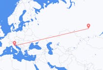 Flights from Krasnoyarsk, Russia to Rimini, Italy