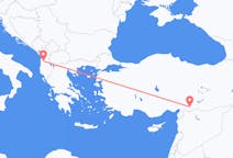 出发地 阿尔巴尼亚出发地 地拉那目的地 土耳其加濟安泰普的航班