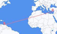 Flyreiser fra Barcelona, Venezuela til Larnaka, Kypros
