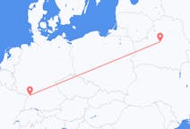 ベラルーシのから ミンスク、ドイツのへ カールスルーエフライト