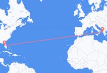 Flyrejser fra Tampa til Korfu