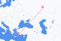 Flyg från Samara, Ryssland till Rhodes, England, Grekland