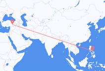 出发地 菲律宾黎牙實比市目的地 土耳其馬拉蒂亞的航班