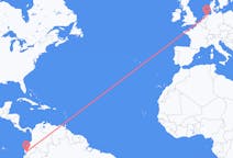 Flyreiser fra Guayaquil, Ecuador til Groningen, Nederland