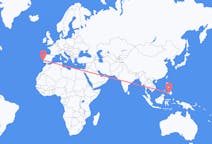 Flyrejser fra Pagadisk, Filippinerne til Lissabon, Portugal