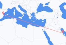 Flyrejser fra Dammam, Saudi-Arabien til Valencia, Spanien