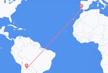 Flyrejser fra Tarija, Bolivia til Faro Distrikt, Portugal