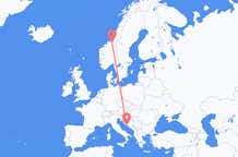 Flyg från Trondheim till Split