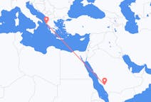 Flüge von Al-Bahah, Saudi-Arabien nach Korfu, Griechenland