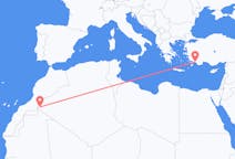 Flyrejser fra Tindouf, Algeriet til Dalaman, Tyrkiet