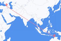 Flyreiser fra Darwin, Australia til Kars, Tyrkia