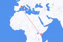 Flyg från Zanzibar till Mahon