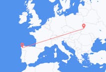 Flyg från Lviv, Ukraina till Santiago de Compostela, Spanien