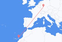 Flights from Lanzarote in Spain to Frankfurt in Germany
