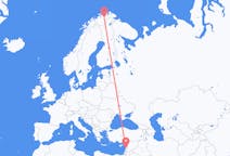 Flyreiser fra Beirut, Lebanon til Lakselv, Norge