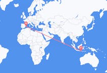 Рейсы из Прая, Ломбок, Индонезия в Ивиса, Испания