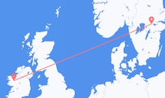 Vols depuis la ville de Örebro vers la ville de Knock (comté de Mayo)