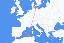 Flyreiser fra Béjaïa, Algerie til Rostock, Tyskland