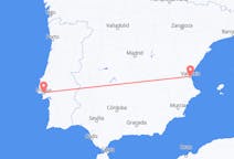 Flights from Valencia in Spain to Lisbon in Portugal