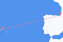 Fly fra Biarritz til Terceira