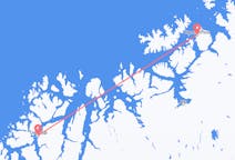 Flug frá Hammerfest, Noregi til Tromsø, Noregi